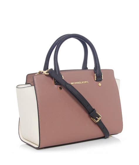 michael kors selma colorblock satchel|Michael Kors .